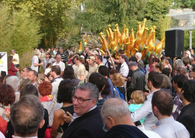 La cérémonie d'inauguration au parc de la Tête d'Or