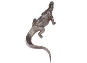 Sculpture en bronze d'un varan