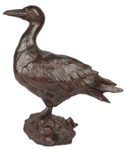 Sculpture en bronze d'un fou de Bassan