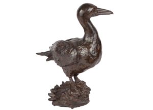 Sculpture en bronze d'un fou de Bassan