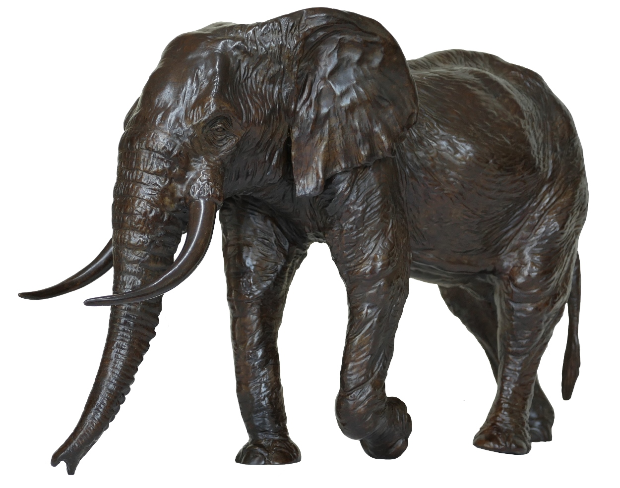 Sculpture bronze Colcombet éléphant d'Afrique