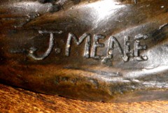 Colcombet bronze ancien Mêne