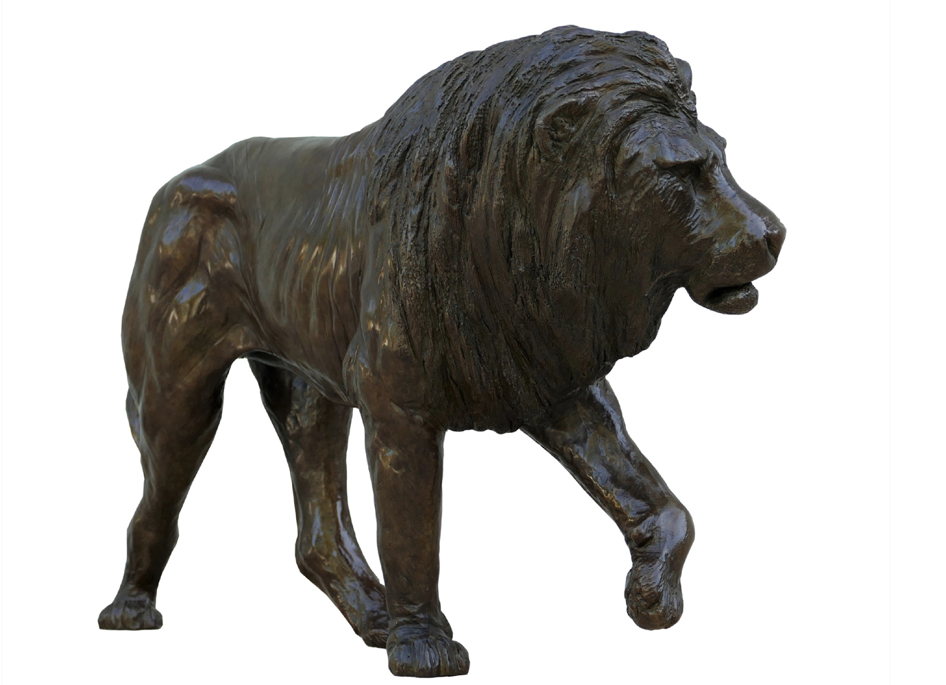 Bronze Colcombet lion marchant