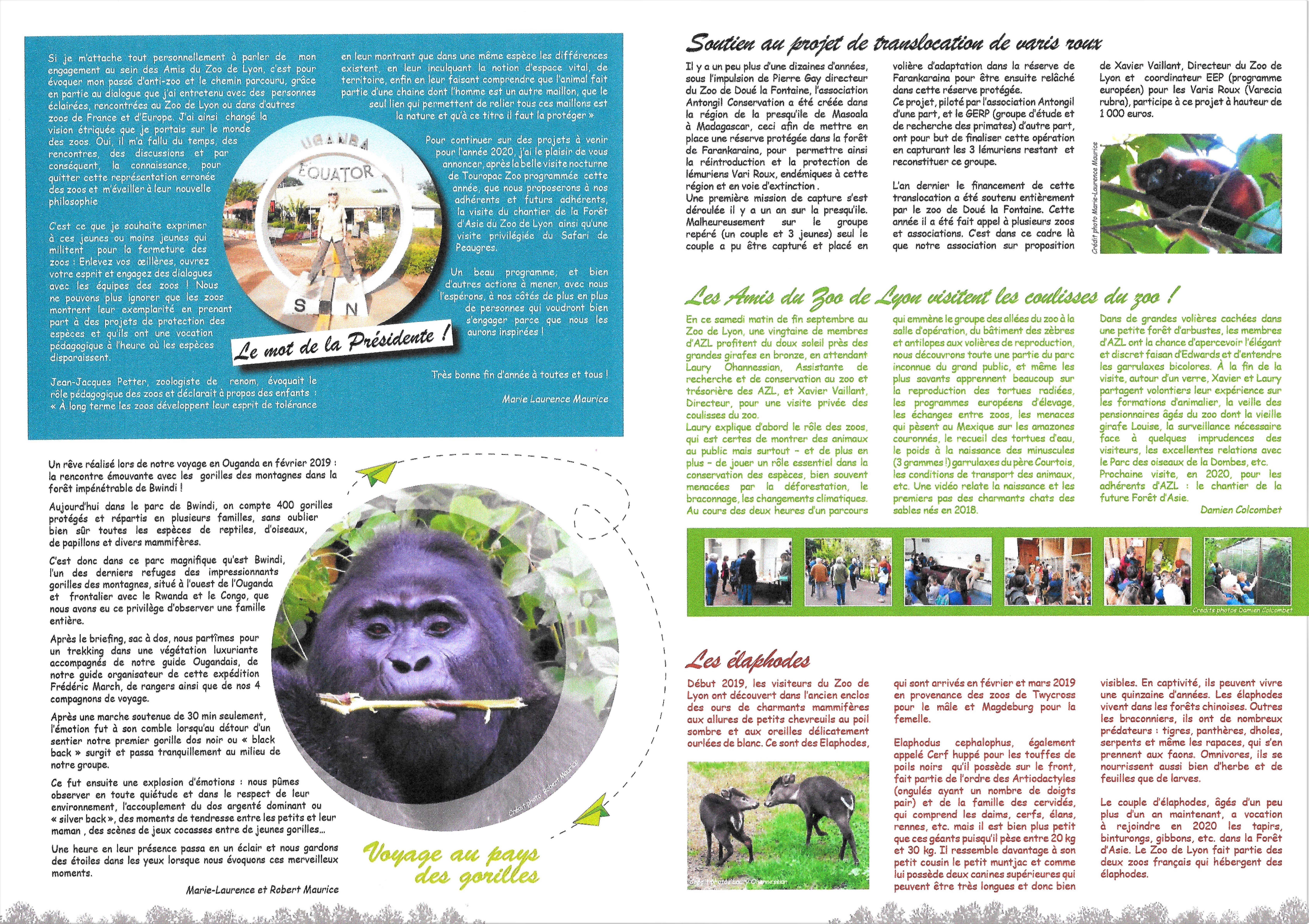 Amis Zoo de Lyon Gazette n°7