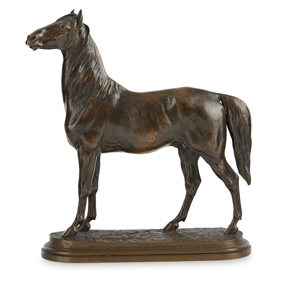Bronze Colcombet cheval Isidore Bonheur Peyrol