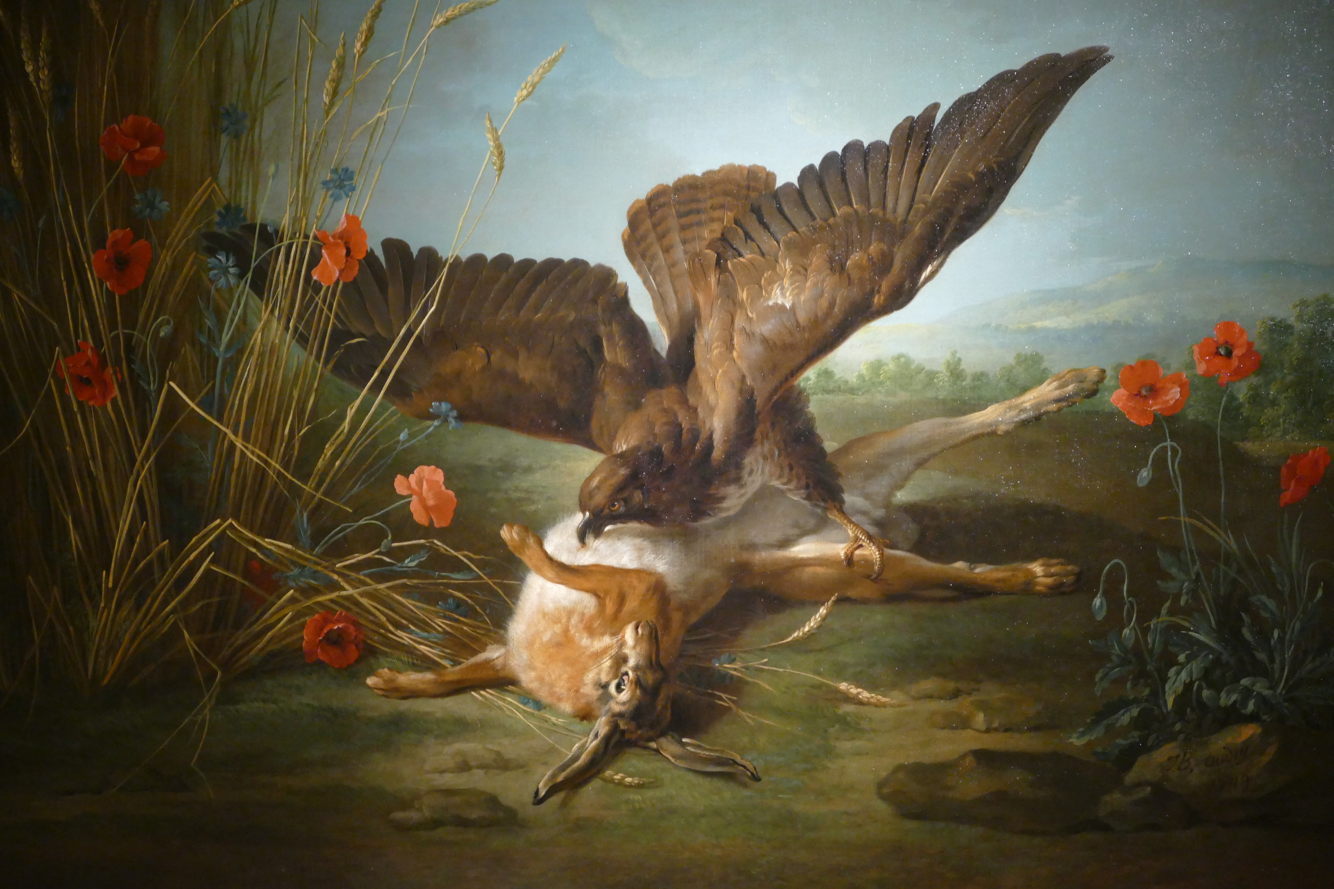 Musée de Cherbourg Aigle saisissant un lièvre