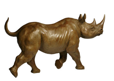 Bronze sculpture Colcombet rhinocéros noir