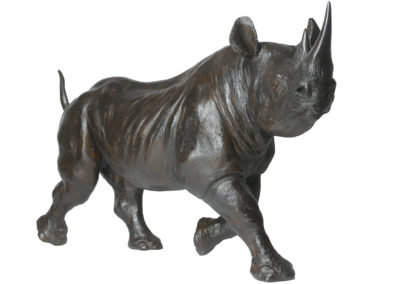 Bronze sculpture Colcombet rhinocéros noir