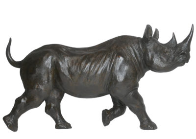 Bronze sculpture Colcombet rhinocéros noir